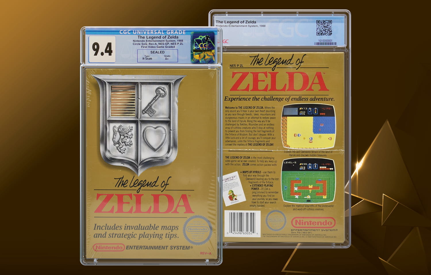 The Legend of Zelda graded by CGC Video Games