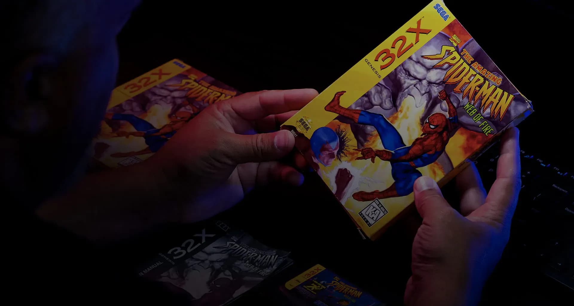 CGC grader inspecting The Amazing Spider-Man: Web of Fire